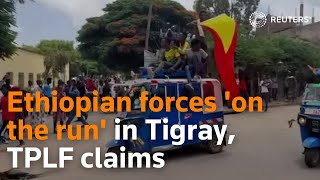 Ethiopian forces on the run in Tigray TPLF claims [upl. by Buderus]