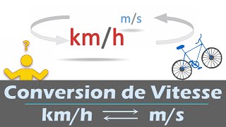 Conversion de Vitesse kmh ↔️ ms [upl. by Enyaht]