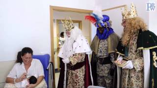 Visita de los Reyes Magos en el Horpital Universitario de Puerto Real [upl. by Yrro]