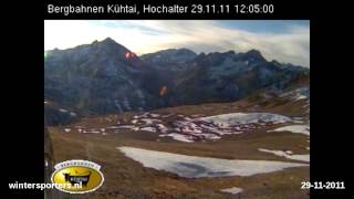 Kühtai DreiSeenBahn webcam time lapse 20112012 [upl. by Nahtan]