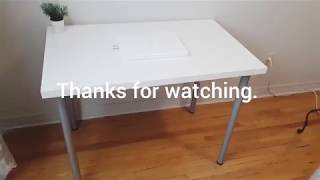 Ikea Linnmon Table  Desk Review [upl. by Ahsinert]