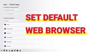 How to Change Default Web Browser in Windows 11 2023 [upl. by Windy561]