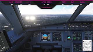 MSFS LIVE STREAM ON VATSIM  FENIX 321  REX ATMOS  Approaching Londong Gatwick EGKK [upl. by Nauqahs]