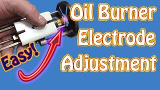 How to Adjust the Electrode Points Gap On Riello Oil Fired Burners Basic Boiler Maintenance Part 4 [upl. by Joiner]