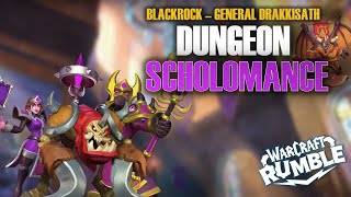 DUNGEON  SCHOLOMANCE  GENERAL DRAKKISATH BLACKROCK  Warcraft Rumble [upl. by Aicerg919]