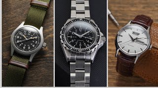 The BEST Swiss Watches Under 1000  14 Watches from Tissot Hamilton Doxa Marathon and MORE [upl. by Marin890]