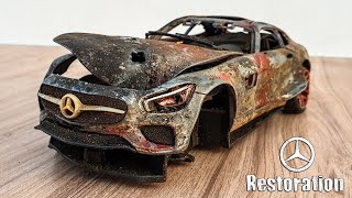 Destroyed MERCEDES Benz Amg GT  Incredible Restoration [upl. by Ethelstan]