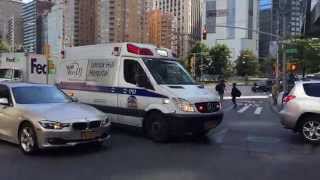 RARE CATCH OF A NORTH SHORE LIJ HOSPITAL EMS AMBULANCE USING A POWERCALL SIREN WHILE RESPONDING [upl. by Lertnek]