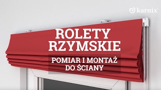 Rolety Rzymskie  Montaż do ściany [upl. by Nivrek]