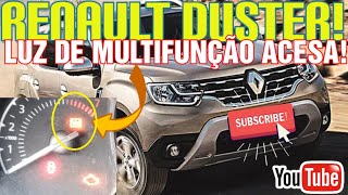 Renault Duster Como apagar a Luz de Multifunção quando acende defeito colocado [upl. by Rolo]