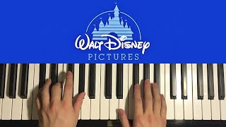 How To Play  Walt Disney Intro PIANO TUTORIAL LESSON [upl. by Yrreb766]