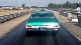 1972 Olds Cutlass 442 Runs 11s with a passenger [upl. by Ellary]