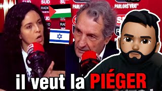 Manon Aubry foudroie Bourdin lavocat dIsraël sur Gaza et Hanouna [upl. by Ennasus]