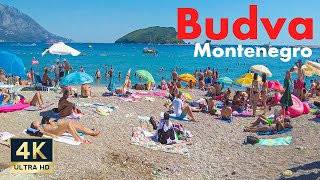 Budva Montenegro 🇲🇪 4K Beach Promenade Walking Tour 2022 [upl. by Nyllek]