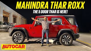 Mahindra Thar Roxx 5 Door New Green Colour Walkaround Review IndianTorque [upl. by Salvidor747]