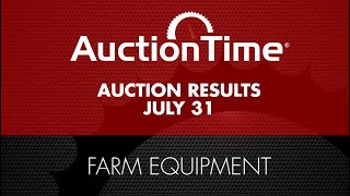 Farm Equipment Auction Results  July 31 2024 [upl. by Larine556]