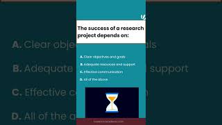 The success of a research project depends on [upl. by Anneh]