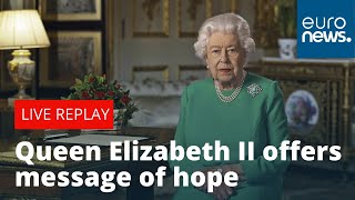 Queen Elizabeth II addresses UK in rare public broadcast amid coronavirus pandemic [upl. by Pestana541]