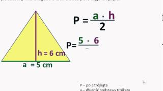 Oblicz pole trójkąta [upl. by Ashlie901]