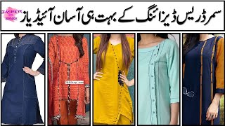 STYLISH SUMMER DRESS DESIGNING IDEAS FOR GIRLS  DRESS DESIGNING IDEAS FOR SUMMER  DRESSDESIGNING [upl. by Uchida]