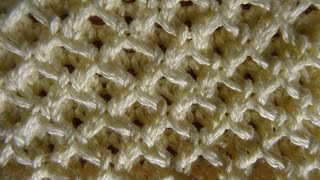 Pleteni bod pčelinje saće Honeycomb Knitting Stitch Pattern [upl. by Erdman]