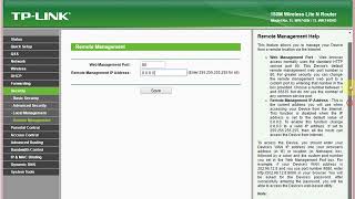 Remote Management in TPLink Router [upl. by Glialentn]