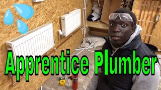 Apprentice Plumber Training How To Install Central Heating  Day Two [upl. by Kieffer]