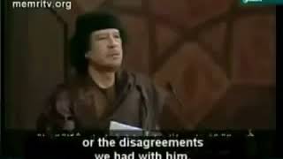 Gaddafi once said  Why Iraq  Why destroying Iraq [upl. by Ettezzil505]