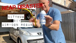 🇬🇧quotCitybugquot AirCon ReGas DIY Kit Near Disaster aircontopupcom quotMust Watch Before Tryingquot [upl. by Malonis]