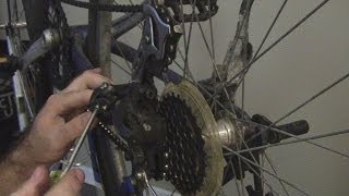 How to Replace and Adjust the Rear DerailleurShifter Cable on a Bicycle [upl. by Odnamla]