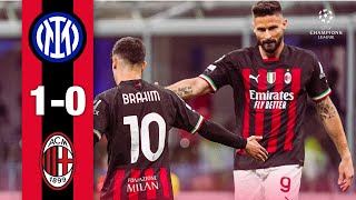 Inter 10 AC Milan  Highlights ChampionsLeague [upl. by Iveson809]