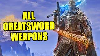 Elden Ring  All Greatswords Weapon Moveset Showcase [upl. by Namyaw658]