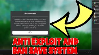 Anti ExploitHack And Ban Save System Roblox Studio Deprecated Refer to my newer tutorial [upl. by Alexia]