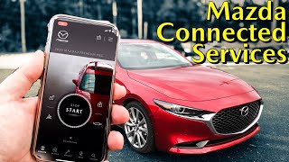 Mazda Connected Services Tutorial  MyMazda App with the 2020 Mazda3 and Mazda CX30 [upl. by Egide]