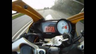 Yamaha YZF R125 top speed  full power [upl. by Nemlaz]