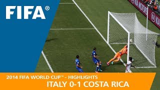 Italy v Costa Rica  2014 FIFA World Cup  Match Highlights [upl. by Lightfoot]