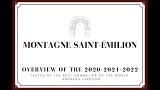 Montagne SaintEmilion Overview of the 202020212022 vintages [upl. by Ennahgiel]