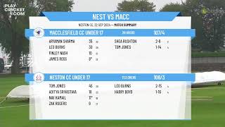 Neston CC Under 17 v Macclesfield CC Under 17 [upl. by Sergo]