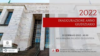 INAUGURAZIONE ANNO GIUDIZIARIO 2022 [upl. by Christmann]