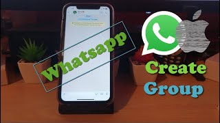 How to Create Whatsapp Group in iPhone [upl. by Khalsa]