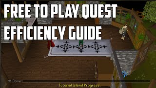 Oldschool Runescape F2P Quest Efficiency Guide  Speedrun All F2P Quests [upl. by Asaeret]