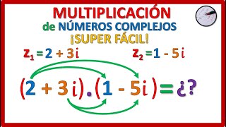 MULTIPLICACIÓN de NÚMEROS COMPLEJOS  SUPER FÁCIL 🤩  Ejemplo 1 [upl. by Georgi]