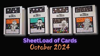 SheetLoad of Cards  October 2024 [upl. by Odilia85]