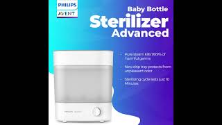 Baby Bottle Sterilizer Advanced SCF29100 [upl. by Yasibit128]