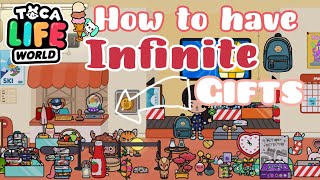 INFINITE GIFTS IN TOCA LIFE WORLD🎁📮  How to get infinite gifts  Tokica [upl. by Marve]