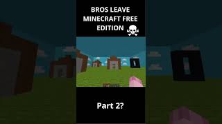 bro leave minecraft free edition 💀 part 2 shorts [upl. by Pollie]