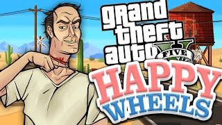 AMAZING GTA 5 LEVELS IN HAPPY WHEELS Happy Wheels Funny Moments [upl. by Aramaj25]