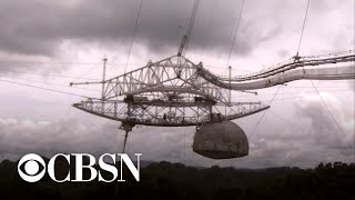 Arecibo Observatory telescope a Puerto Rico landmark collapses after damage [upl. by Lanam]