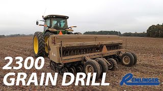 2300 Grain Drill  Remlinger Mfg [upl. by Nylodam947]