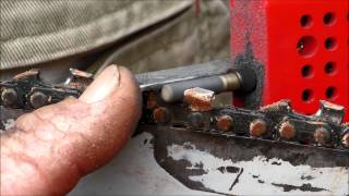 How to Sharpen Your Chainsaw  Using 12 Volt Sharpener [upl. by Kingsbury]